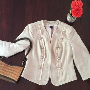WHBM Button Career Blazer